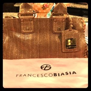 Francesco Biasia Jumbo Tan Western Tote